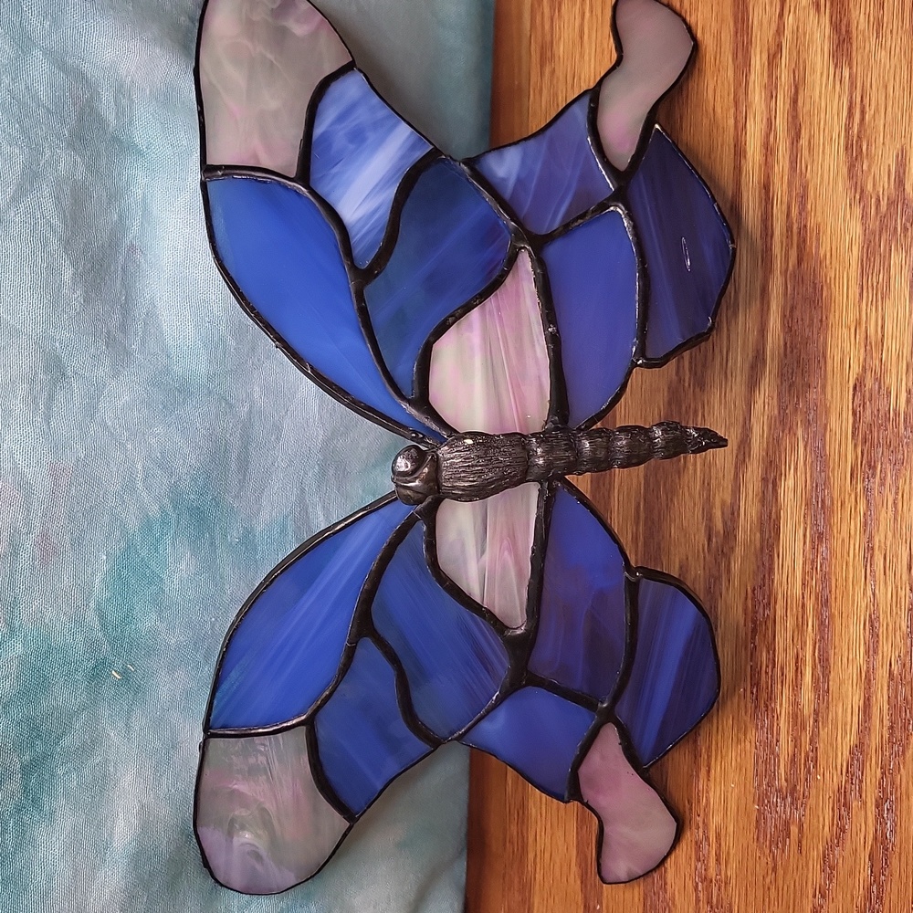 Large Stained Glass Butterfly - Picture 3 of 7